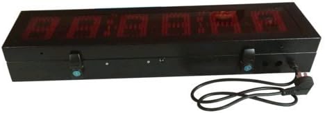 BestLED Double Sided Outdoor LED Race Timing Clock Door Open Mantainence Design IP64 Cabinet 5" High Character Hours Minutes Seconds Format Running Events Timing Clock