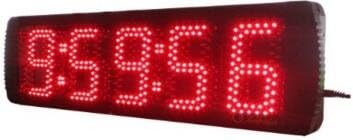 Godrelish Large Red Color LED Clock Timer 5" High Digital for Sport Timing Use Can As Clock and Countdown and Count up with Ir Remote Control
