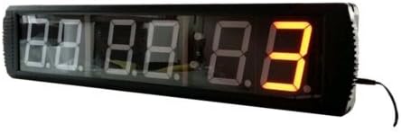 LED Fitness Interval Countdown/up Timer Wall Clock 4" High Character LED Digital Wall Interval Timer for Cross Fitness Multi-Function
