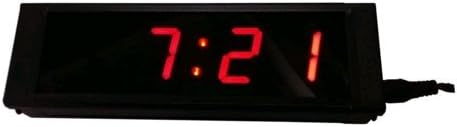 BESTLED LED Digital Wall Clock 1" High Character 4 Digits LED Countdown/up Clock 12/24 Hour Display