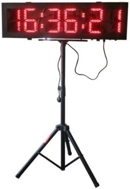 BESTLED 6" Double Sided Outdoor Usage LED Race Timing Clock Running Events Countdown/up IR Remote Control