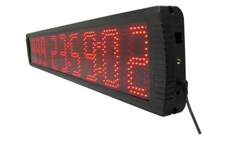5" High Character 9 Digits LED Days Countdown Wall Clock Max Count up to 1000 Days IR Remote Control