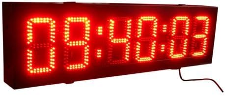 BestLED Double Sided LED Race Timing Clock Door Open Maintenance Design IP 64 Cabinet 8" Outdoor Countdown/up Clock