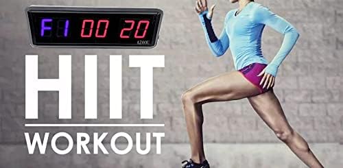 Personal Tailor AZOOU Interval Gym Timer Clock with Countdown countup Stopwatch for Interval and Tabata HIIT EMOM MMA Boxing Interval Training and so on