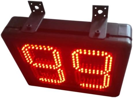 BESTLED 8" 2 Digits Lap Counter LED Timer Semi-Outdoor Seconds Countdown/up Timer IR Remote Control LED Digital Timer