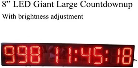 BESTLED 8" Giant LED Days Countdown Clock Wall Mounted IR Remote Control Support Up to 1000 Days Countdown/up Ultra Brightness