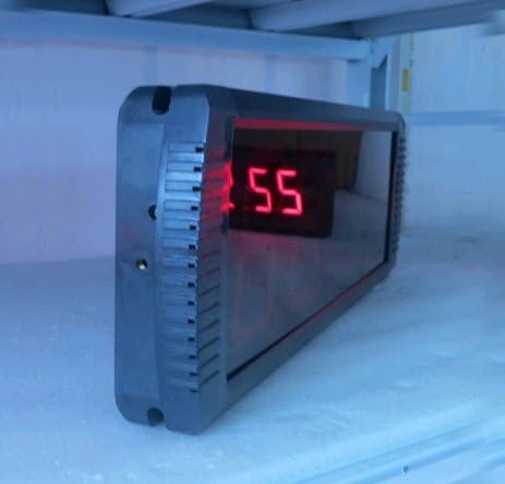 BESTLED 4" 4 Digits Remote Control Digital LED Wall Clock Countdown/up 12/24 Hour Display