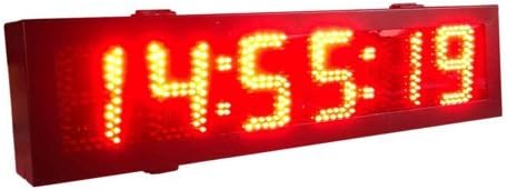 BestLED Double Sided Outdoor LED Race Timing Clock Door Open Mantainence Design IP64 Cabinet 5" High Character Hours Minutes Seconds Format Running Events Timing Clock