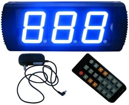 BESRLED Blue Color 4" high Character led Days Countdown Timer Support Days Count up as Well IR Remote Control