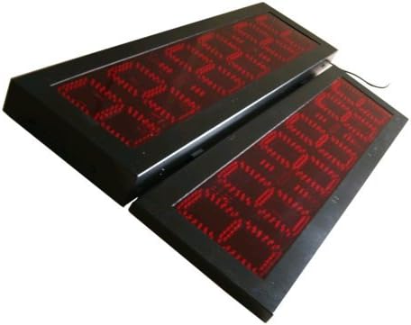 BestLED Double Sided LED Race Timing Clock Door Open Maintenance Design IP 64 Cabinet 8" Outdoor Countdown/up Clock