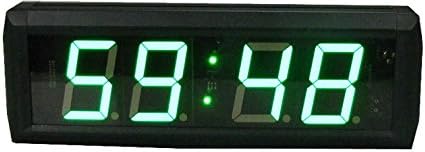 1.8-inch Character High Led Digital Wall Clock Countdown Countup Timing in Minute Seconds Green Color