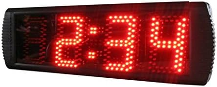 BestLED 5" Semi-Outdoor LED Wall Digital Clock Time and Temperature Display Support Real time Countdown/up