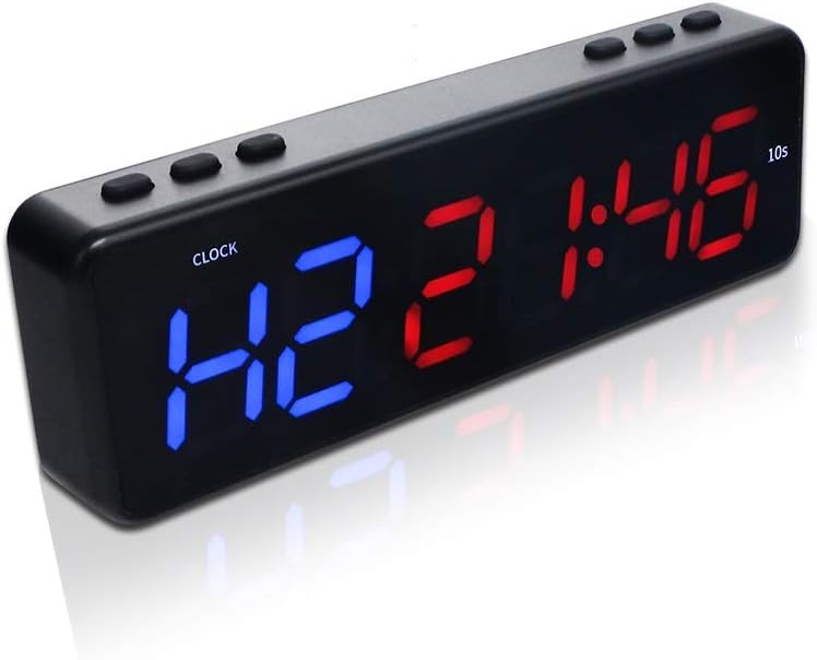 BESTLED Mini Portable 1Inch 6 Digital LED Fitness Interval Training Timer for Home