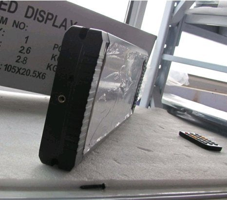 BestLED Semi-Outdoor LED Digital Wall Clock 5" High Character 12/24-Hour Display Support Countdown/up Function in Minutes Seconds Large LED Race Timing Clock Yellow Color