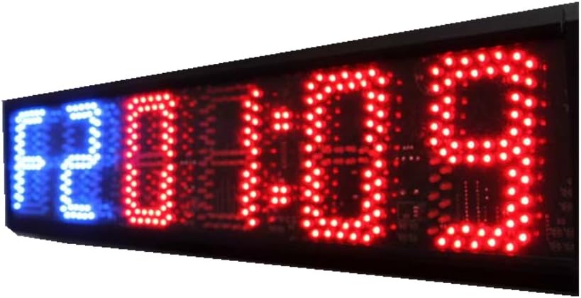 Godrelish 5inch Internal Training Timer Gym Boxing Tabata Stopwatch Led Wall Clock for Fitness W/Remote Control