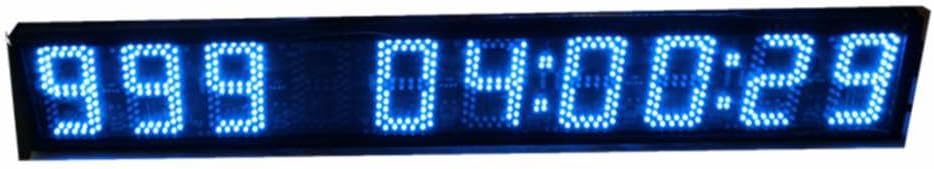 Godrelish Large 5-inch 9 Digits LED Days Countdown/up Clock Days Event Timer for Race Games Blue Color