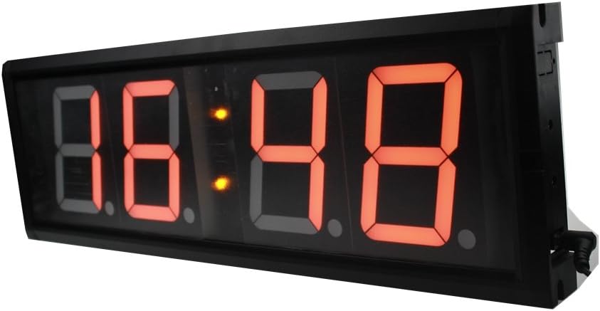 4-inch Character High Led Digital Wall Clock Countdown Countup Timing in Minute Seconds Amber Color