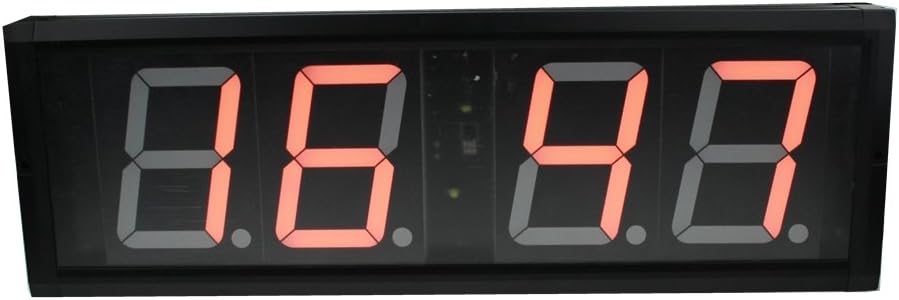 4-inch Character High Led Digital Wall Clock Countdown Countup Timing in Minute Seconds Amber Color