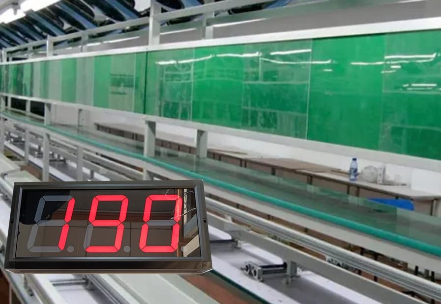 Big red 4 inch Digital Height led Counter with Infrared Sensor Count up to 999 can use Production line Counter