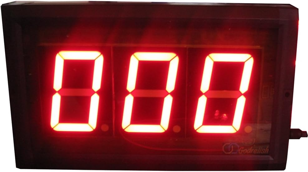 Godrelish 3-inch LED Days Countdown or Countup Timer Max 999 Days Event Reminder Counter IR Remote Control