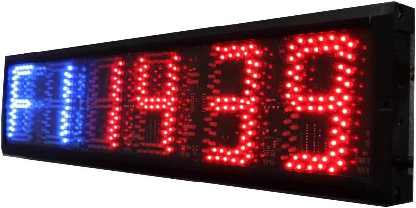 Godrelish 5inch Internal Training Timer Gym Boxing Tabata Stopwatch Led Wall Clock for Fitness W/Remote Control