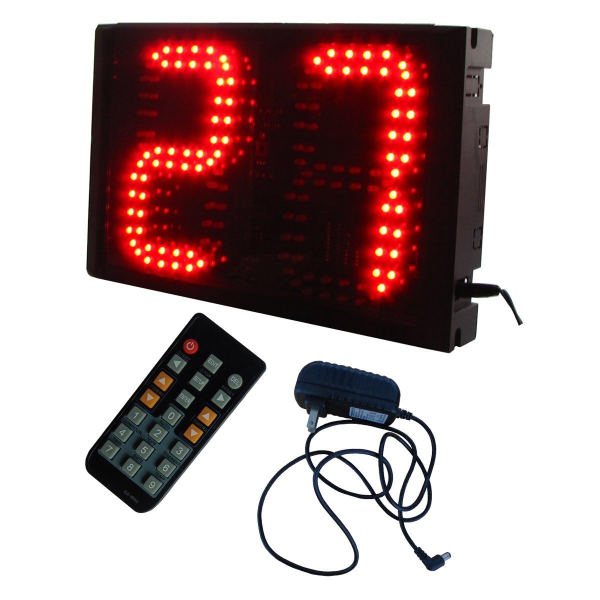 Godrelish 6" High Character 2 Digits Led Seconds Countdown Count up Timer IR Remote Control