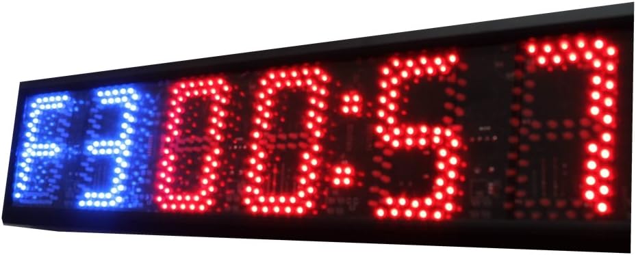 Godrelish 5inch Internal Training Timer Gym Boxing Tabata Stopwatch Led Wall Clock for Fitness W/Remote Control