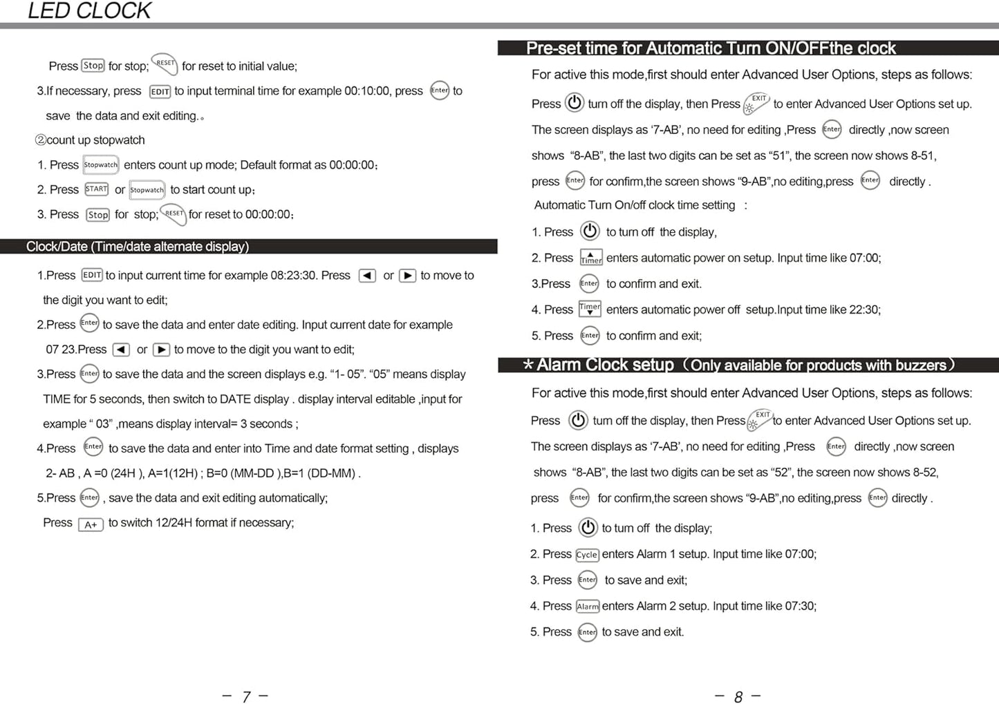 Godrelish Single Sided Red Color LED Race Timing Clock Countdown/up Timer with Tripod 5" High Character for Semi-Outdoor/Outdoor Running Events IR Remote Control