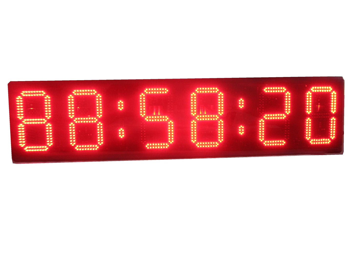 Godrelish 10" High Character LED Wall Clock LED Digital Timer Countdown and Up by IR Remote Control Red Color