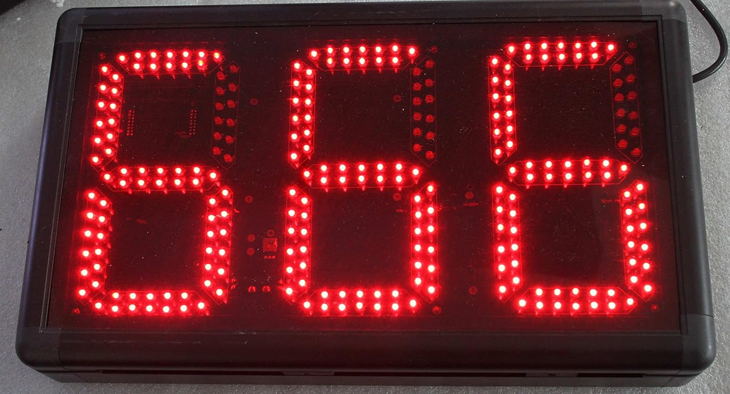 Godrelish IR Remote Control 8" LED Days Countdown Timer Support Max 999 Days Count Red Color