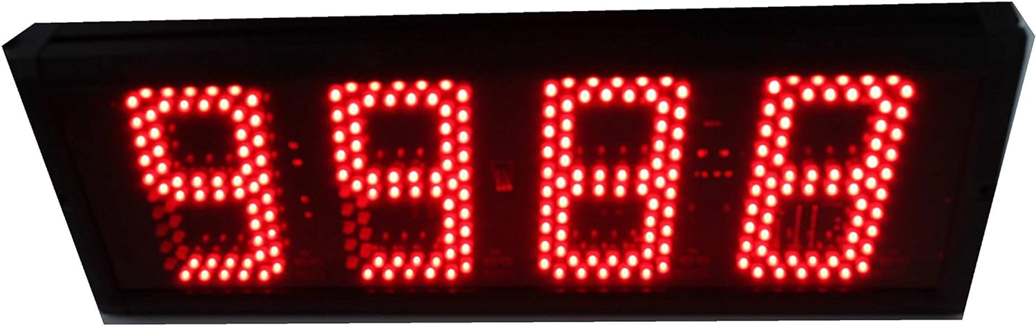 5-inch High Character LED Counter Digital Countdown/up Three Buttons w ...